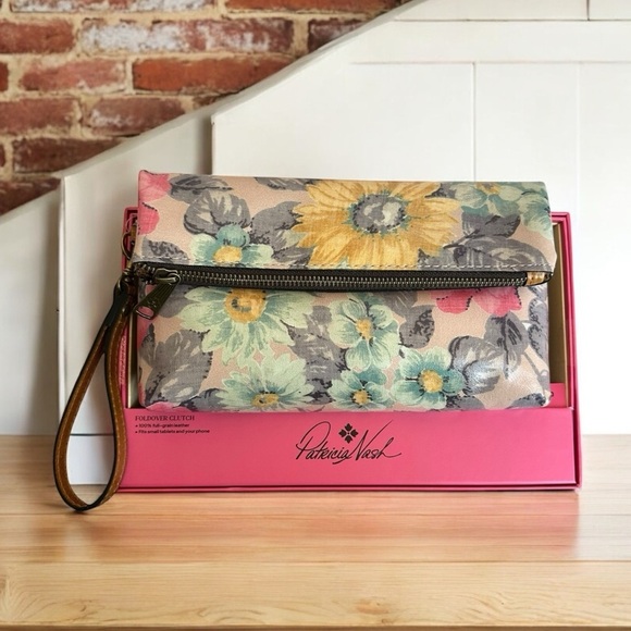Patricia Nash Leather Valerie Wristlet Pouch - Picture 1 of 8